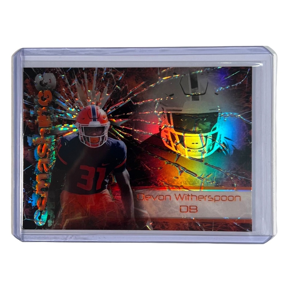 Devon Witherspoon 2023 Wild Card Alumination Smashing /25 No. AS-13 Illinois
